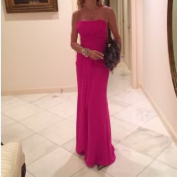 Bright Pink BADGLEY MISCHKA Ballgown Dress - Picture 15 of 15